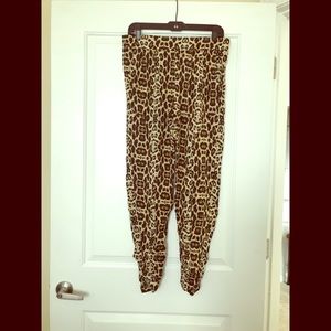 Leopard print pants